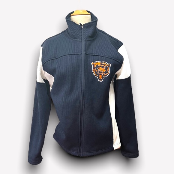 - NFL CHICAGO BEARS WAFFLE WEAVE FLEECE LINED COAT SZ SMALL - Picture 2 of 8